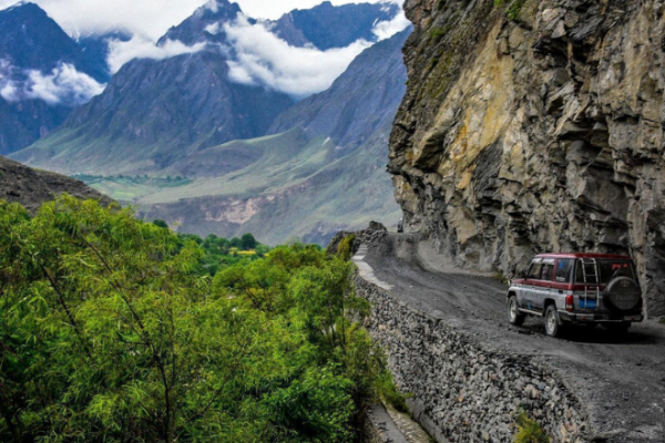 Historical view of Chitral town