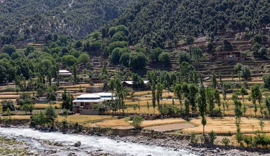 Panjkora River flowing through Dir Valley in Khyber Pakhtunkhwa