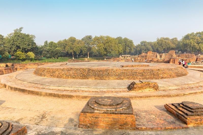 Circular base of Dharmarajika Stupa in Taxila